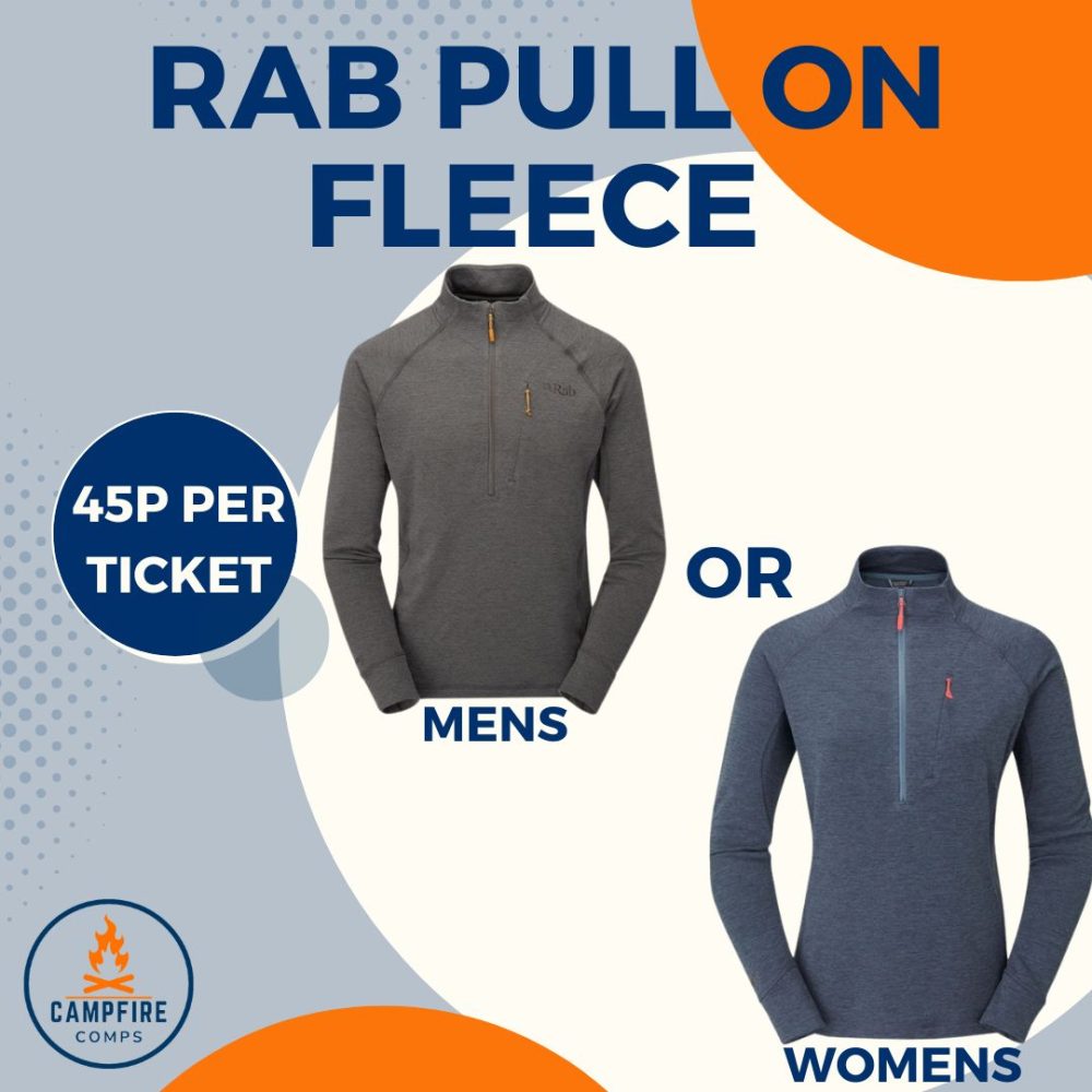 rab fleece - win outdoor gear with Campfire Comps